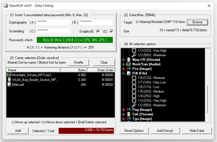 PDF vs mp3 and mp4 of similar size